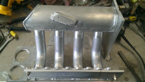 sheet metal intake manifold entirely by hand part 2|fabricated ls intake manifold.